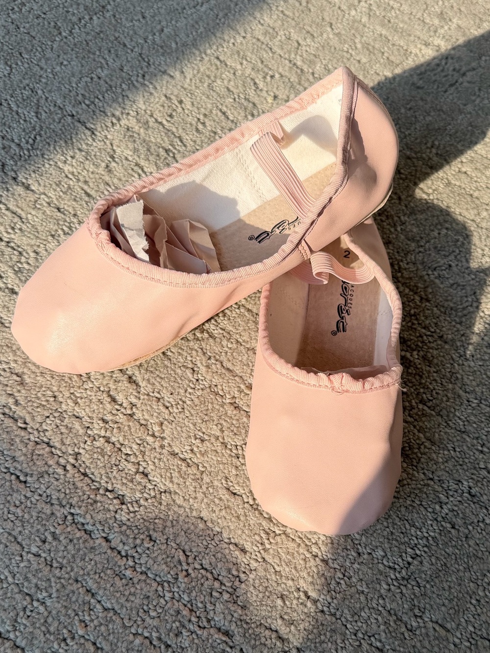 Jacouse Moret Ballet Slippers Dance Shoes Size 2